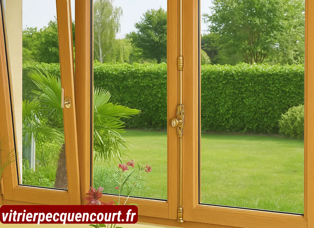 Installation de fenêtre en bois sur mesure Pecquencourt