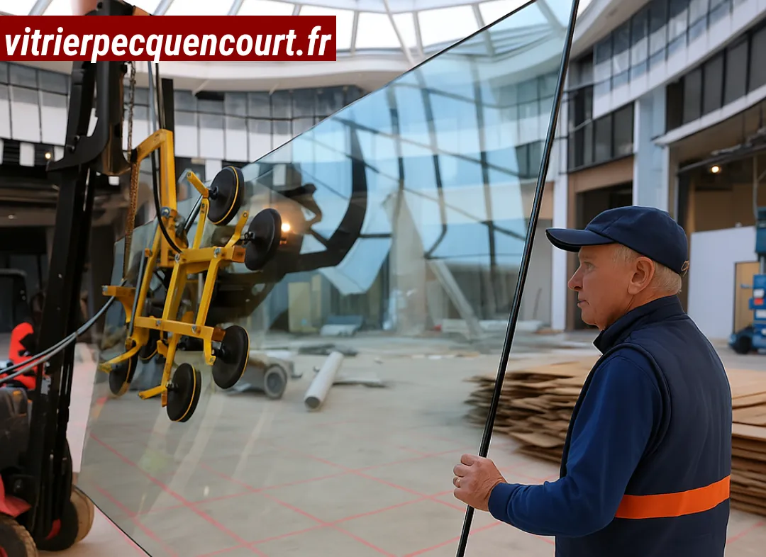 Remplacement de vitrine magasin Pecquencourt